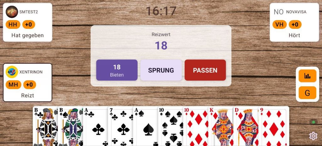 Skatplanet - Französisches Kartenblatt